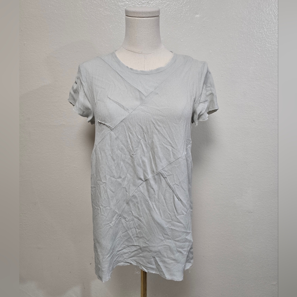 Isabel Marant Etoile Raw Seam Short Sleeve Blouse Size 38/US 6